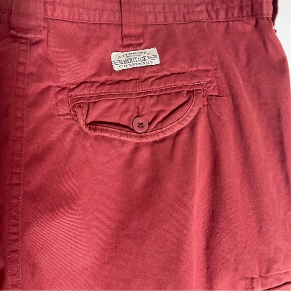 Heritage Consensus Authentic Rugged Cargo 100% Cotton Classic Chino Shorts Sz 42 - Picture 16 of 16
